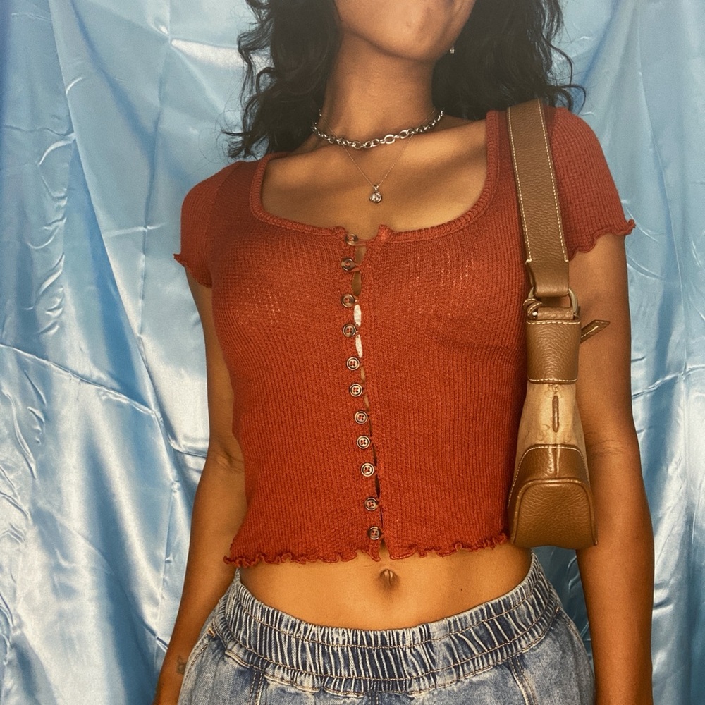 Forever21 eyelet lettuce end shirt!!!!